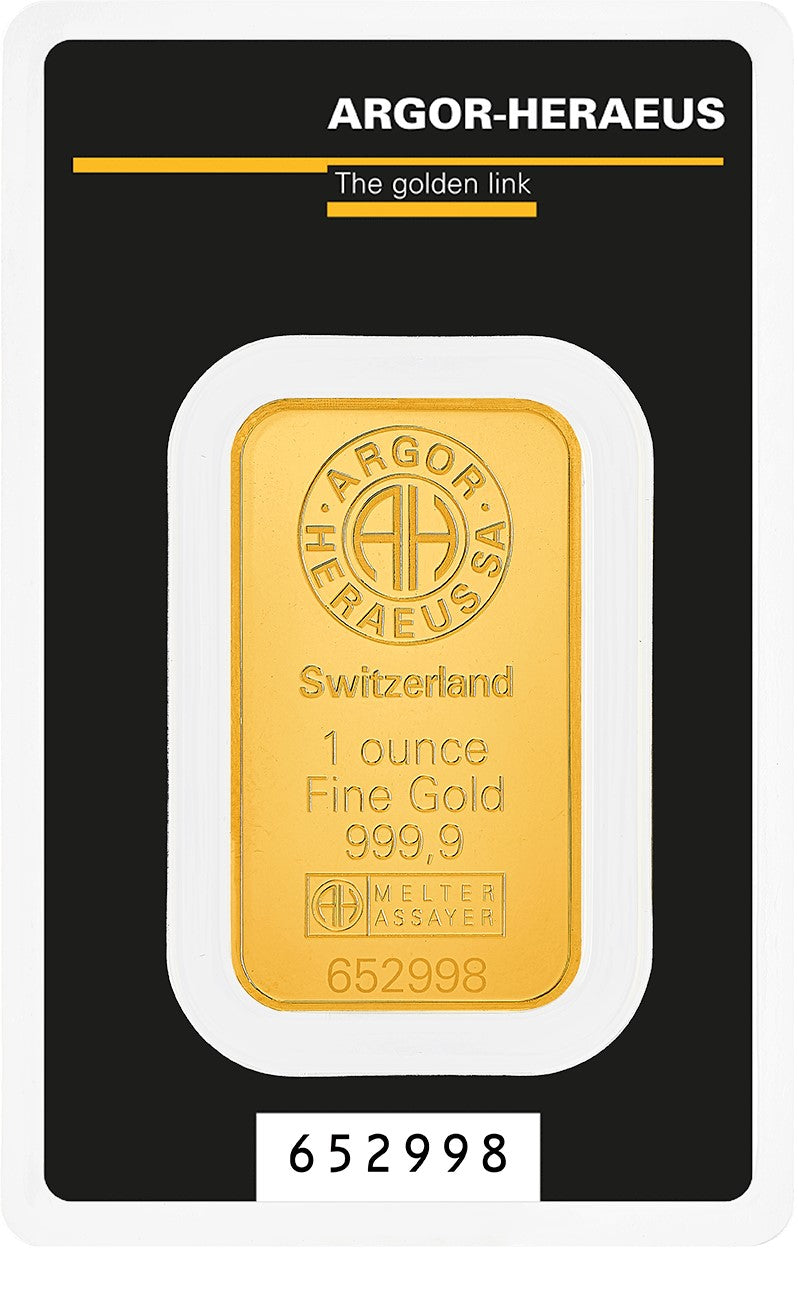 1 OZ GOLD BAR .9999 FINE